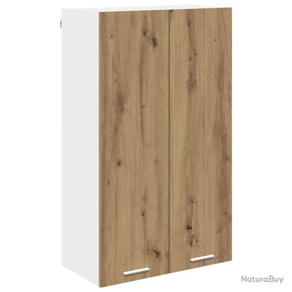 Armoire suspendue moderne espace de rangement 60 x 31 x 100 cm en bois d'ing�nierie ch�ne artisanal