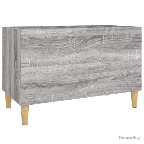 Armoire � disques pratique rangement bureau 74,5 x 38 x 48 cm en bois d'ing�nierie gris 02_0049205