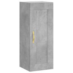 Armoire murale &eacute;l&eacute;gante avec 3 compartiments 34,5 x 34 x 90 cm style contemporain en bois d'ing&eacute;nie