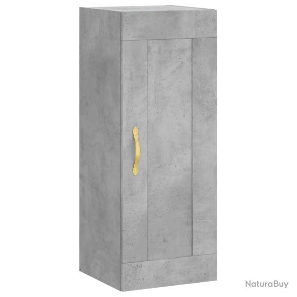 Armoire murale �l�gante avec 3 compartiments 34,5 x 34 x 90 cm style contemporain en bois d'ing�nie