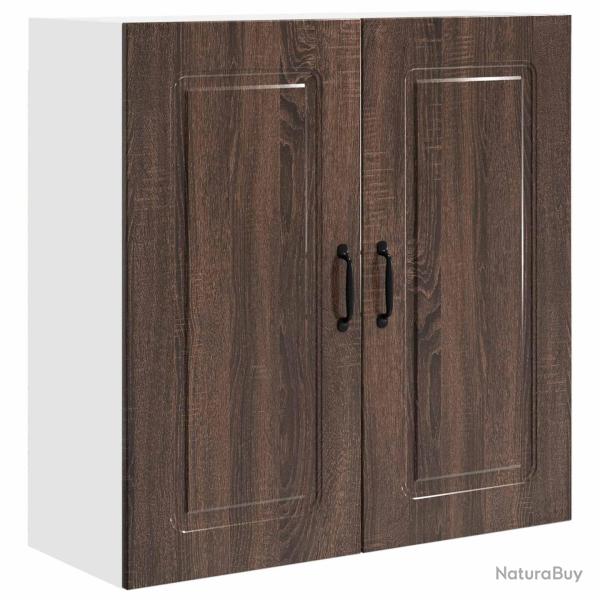 Armoire de cuisine rectangulaire design moderne 80 x 31 x 80 cm grand espace de stockage en bois d'