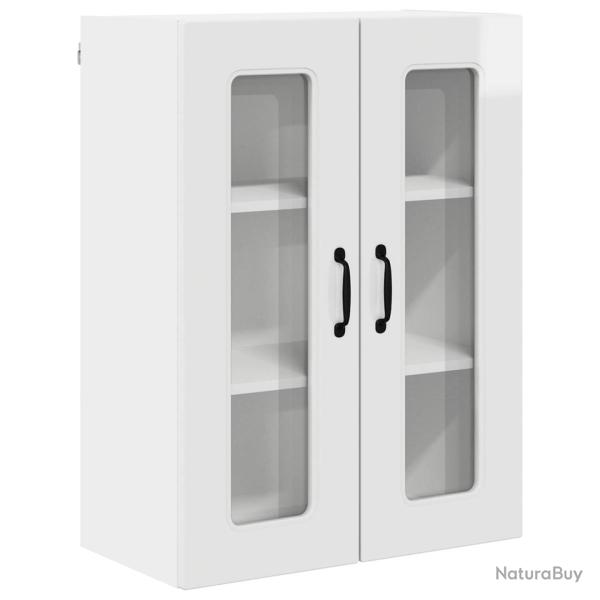 Armoire de cuisine moderne pratique rangement spacieux 60 x 31 x 80 cm en bois d'ing�nierie blanc b