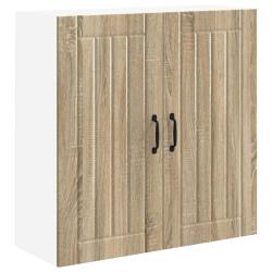 Armoire de cuisine moderne avec rangements pratiques 80 x 31 x 80 cm en bois d'ing&eacute;nierie ch&ecirc;ne son