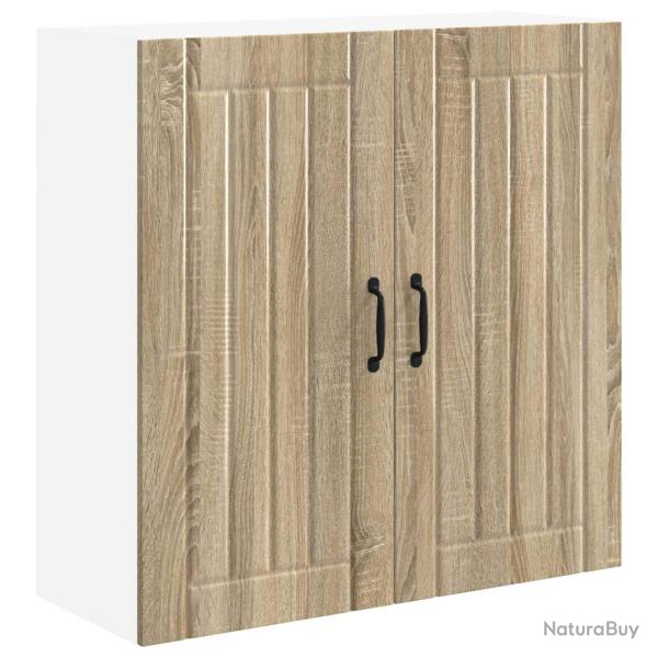 Armoire de cuisine moderne avec rangements pratiques 80 x 31 x 80 cm en bois d'ing�nierie ch�ne son