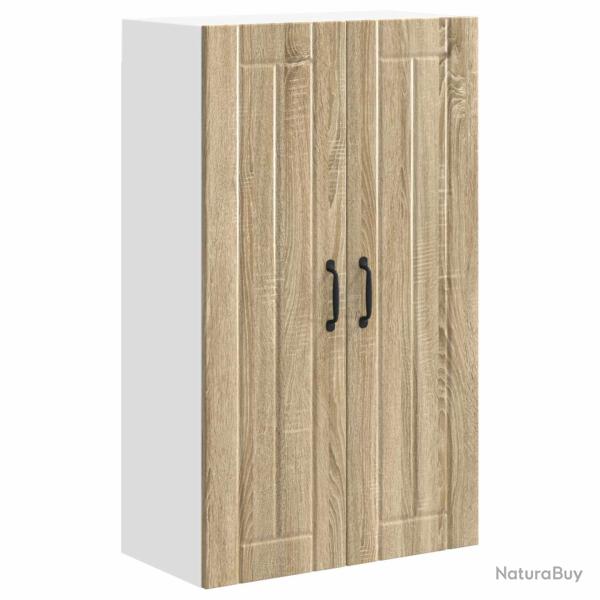 Armoire de cuisine moderne avec rangements pratiques 60 x 31 x 100 cm en bois d'ing�nierie ch�ne so