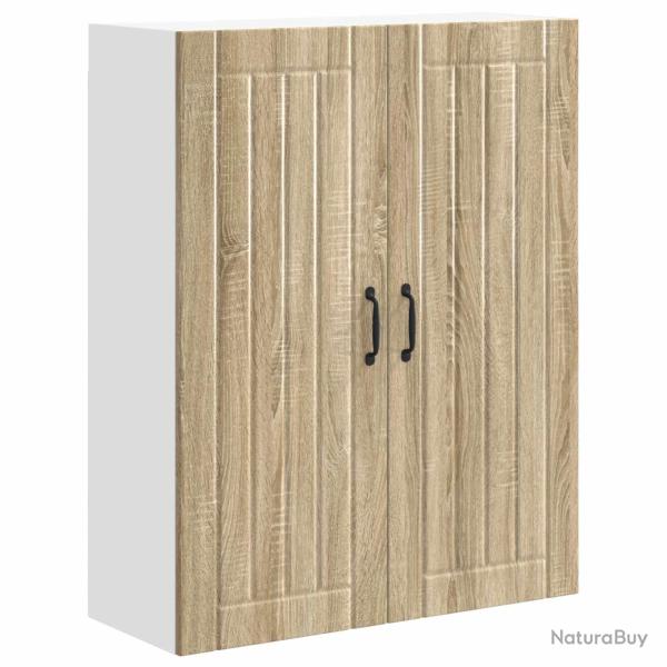 Armoire de cuisine rectangulaire moderne 80 x 31 x 100 cm rangement pratique style �pur� en bois d'