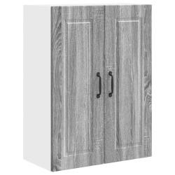 Armoire murale de cuisine moderne avec &eacute;tag&egrave;res 60 x 31 x 80 cm design fonctionnel en bois gris son