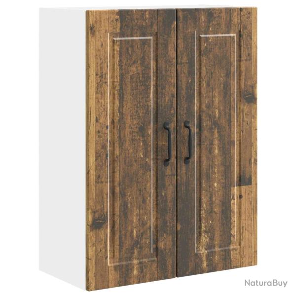 Armoire de cuisine murale moderne avec 3 �tag�res 60 x 31 x 80 cm finition �l�gante en bois d'ing�n