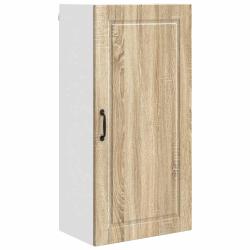Armoire de cuisine murale pratique moderne rangement 50 x 31 x 100 cm en bois d'ing&eacute;nierie ch&ecirc;ne so
