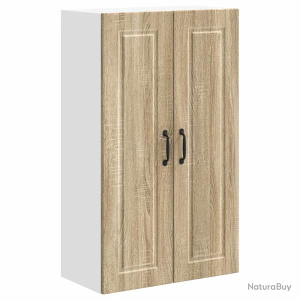 Armoire de cuisine murale moderne rangement pratique 60 x 31 x 100 cm en bois d'ing�nierie ch�ne so