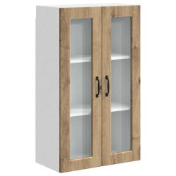 Armoire de cuisine murale moderne avec 3 &eacute;tag&egrave;res 60 x 31 x 100 cm en bois d'ing&eacute;nierie ch&ecirc;ne artis