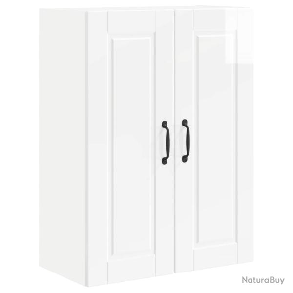 Armoire de cuisine murale moderne rangement efficace 60 x 31 x 80 cm en bois d'ing�nierie blanc bri