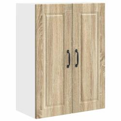Armoire de cuisine murale moderne avec &eacute;tag&egrave;res 60 x 31 x 80 cm en bois d'ing&eacute;nierie ch&ecirc;ne sonoma 0