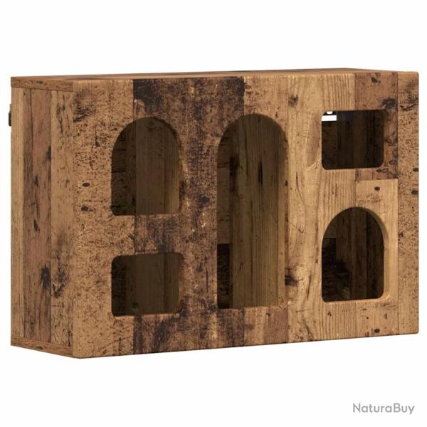 Armoire suspendue moderne espace de rangement 60 x 20 x 40 cm en bois d'ing�nierie bois ancien 02_0