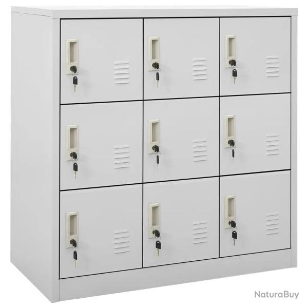 Lot de 5 armoires � casiers modernes 90 x 45 x 92 cm avec serrures et grand espace de rangement en