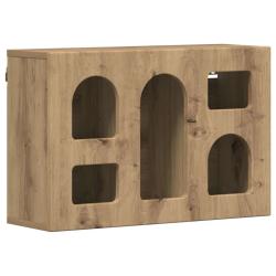 Armoire suspendue moderne design &eacute;pur&eacute; 60 x 20 x 40 cm avec grand espace de stockage en bois d'ing&eacute;