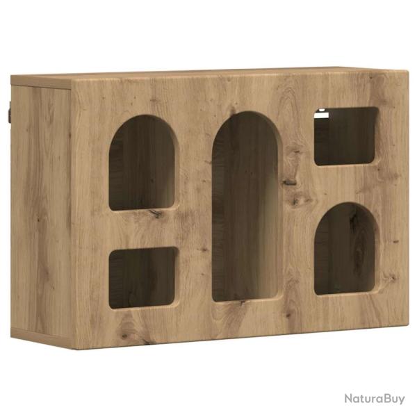 Armoire suspendue moderne design �pur� 60 x 20 x 40 cm avec grand espace de stockage en bois d'ing�