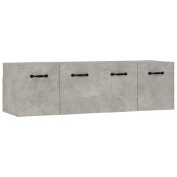 Lot de 2 armoires murales pratiques 80 x 35 x 36 cm style moderne rangement optimis&eacute; en bois d'ing&eacute;
