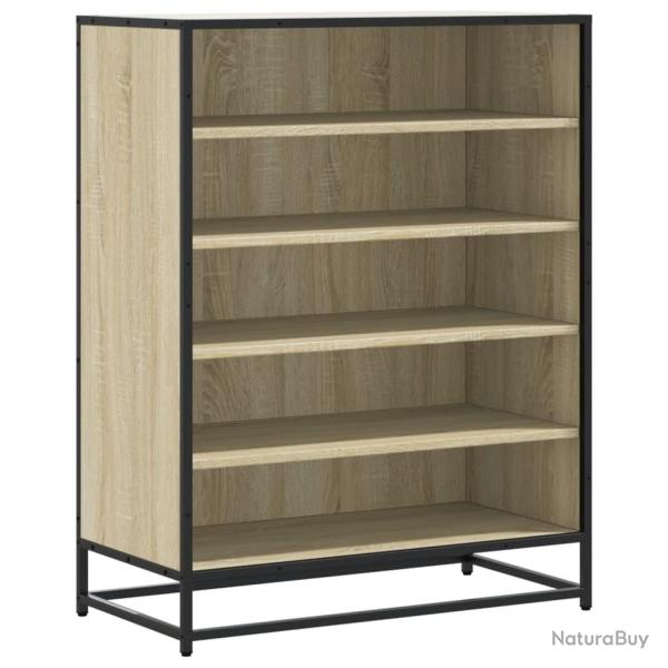 Armoire � chaussures 75 x 38 x 97,5 cm grand espace rangement d�co moderne en bois d'ing�nierie ch�