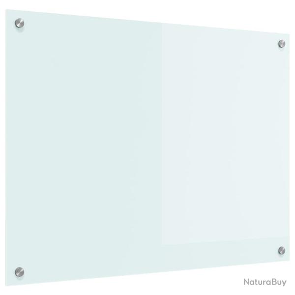 Dosseret de cuisine minimaliste moderne 80 x 60 cm esth�tique durable en verre tremp� blanc 02_0059