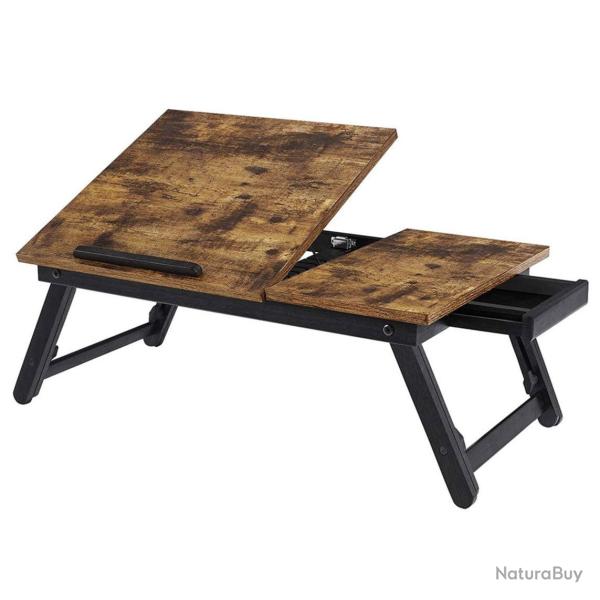 Table de lit support pour ordinateur portable plateau de service petit-d�jeuner avec tablette et pi