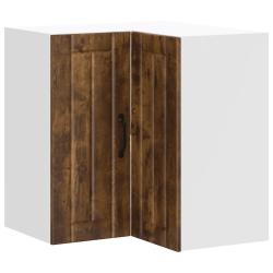 Armoire d'angle murale optimis&eacute;e design contemporain cuisine 57 x 57 x 60 cm en bois d'ing&eacute;nierie c