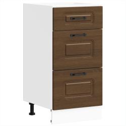 Armoire de cuisine Kalmar 40 x 46 x 81,5 cm pratique avec pieds r&eacute;glables ambiance moderne en bois
