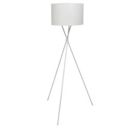 Lampadaire haut moderne design &eacute;pur&eacute; salon 380 x 380 x 1390 mm ambiance cosy en polyester blanc 02_