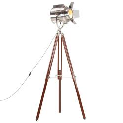 Lampadaire &agrave; tr&eacute;pied vintage r&eacute;glable haut design r&eacute;tro 120 x 180 cm en bois de manguier marron 02_