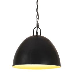 Lampe suspendue vintage industrielle salon bureau 126 x 31 cm ambiance cosy en fer noir 02_0046674
