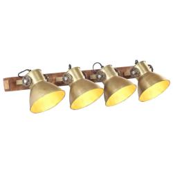 Lampe murale industrielle avec 4 abat-jour design r&eacute;tro salon chambre 90 x 25 cm en fer laiton anti