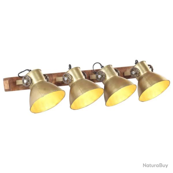 Lampe murale industrielle avec 4 abat-jour design r�tro salon chambre 90 x 25 cm en fer laiton anti