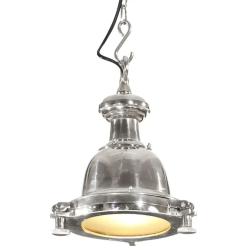 Lampe suspendue r&eacute;glable design industriel 25 x 25 x 136 cm en aluminium argent&eacute; 02_0047205