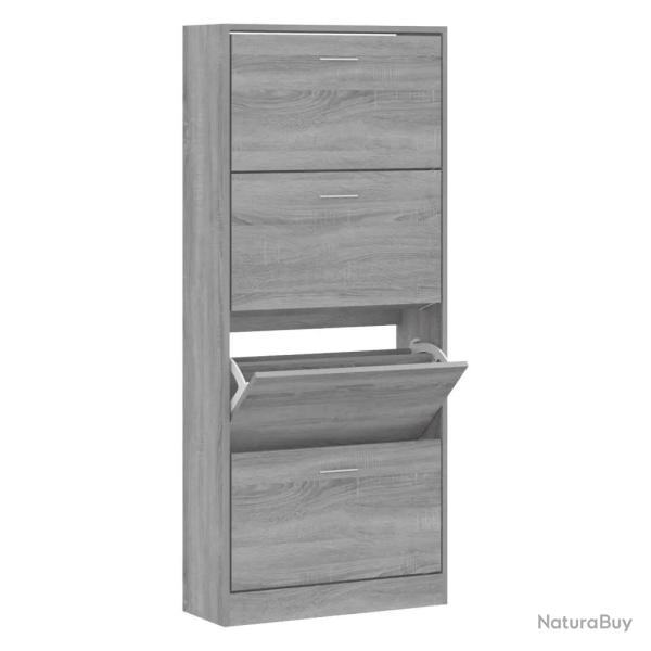Armoire � chaussures moderne design pour entr�e 63 x 24 x 147 cm grand espace de rangement en bois