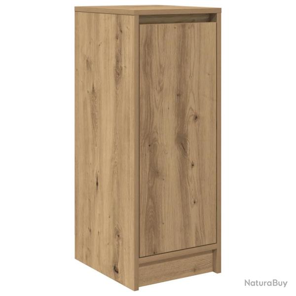 Armoire � chaussures bois d'ing�nierie avec portes 29,5 x 34 x 76 cm style moderne rangement en boi