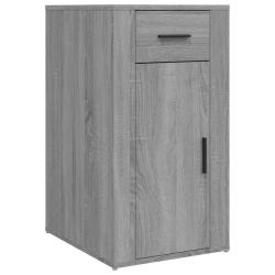 Armoire de bureau pratique avec rangement 40 x 49 x 75 cm en bois d'ing&eacute;nierie sonoma gris 02_00482