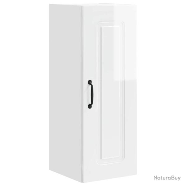 Armoire de cuisine rectangulaire moderne design �pur� 30 x 31 x 80 cm en bois d'ing�nierie blanc 02
