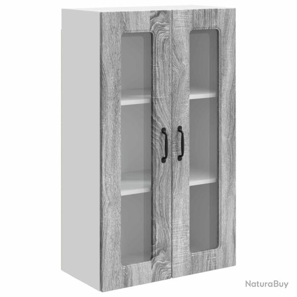 Armoire de cuisine rectangulaire moderne ergonomique 60 x 31 x 100 cm en bois d'ing�nierie gris son