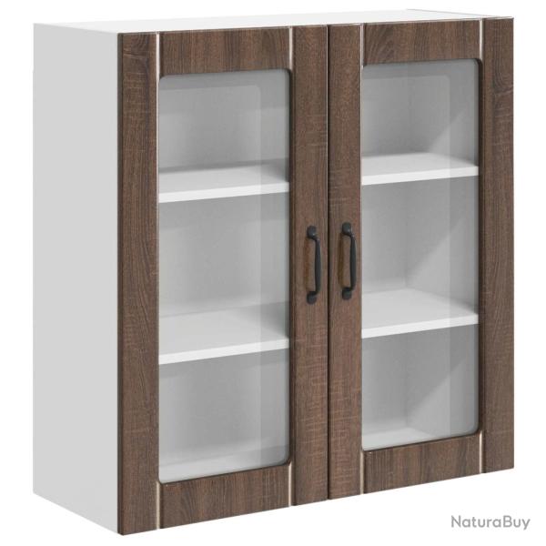 Armoire de cuisine moderne rectangulaire 80 x 31 x 80 cm avec portes coulissantes en bois d'ing�nie