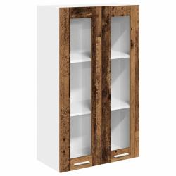 Armoire suspendue moderne grand espace de rangement 60 x 31 x 100 cm en bois d'ing&eacute;nierie ancien 02