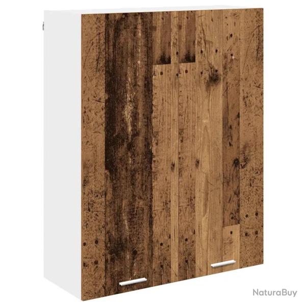 Armoire suspendue moderne rangement spacieux 80 x 31 x 100 cm en bois d'ing�nierie bois ancien 02_0