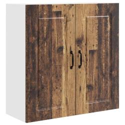 Armoire de cuisine rectangulaire moderne design &eacute;pur&eacute; 80 x 31 x 80 cm en bois d'ing&eacute;nierie marron 0