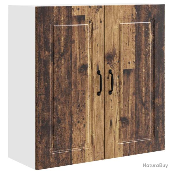 Armoire de cuisine rectangulaire moderne design �pur� 80 x 31 x 80 cm en bois d'ing�nierie marron 0