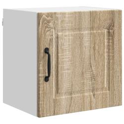 Armoire de cuisine murale moderne avec &eacute;tag&egrave;re 40 x 31 x 40 cm en bois d'ing&eacute;nierie ch&ecirc;ne sonoma 02
