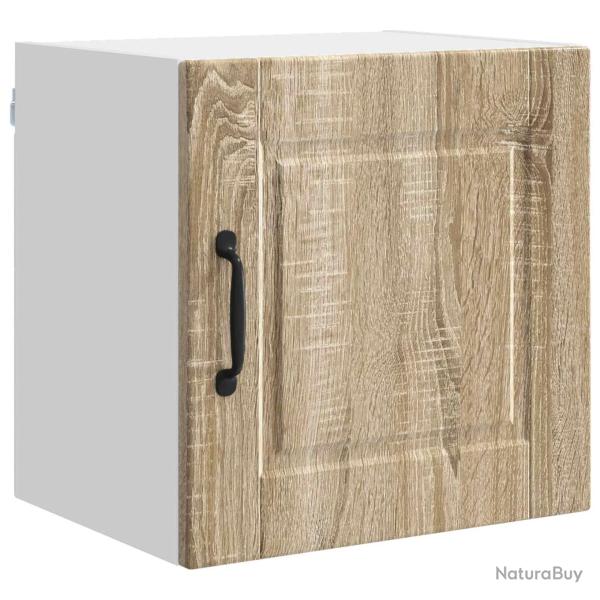 Armoire de cuisine murale moderne avec �tag�re 40 x 31 x 40 cm en bois d'ing�nierie ch�ne sonoma 02