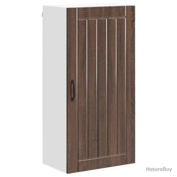 Armoire de cuisine design moderne rangement pratique 50 x 31 x 100 cm en bois d'ing�nierie ch�ne br