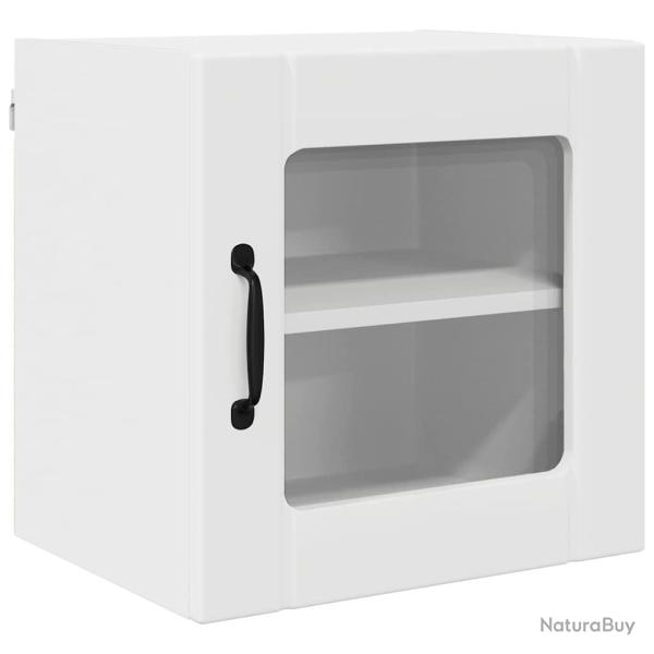 Armoire de cuisine moderne rangement pratique 40 x 31 x 40 cm en bois d'ing�nierie blanc 02_0053863