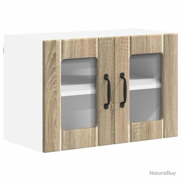 Armoire de cuisine moderne rectangulaire rangement pratique 60 x 31 x 40 cm en bois d'ing�nierie ch
