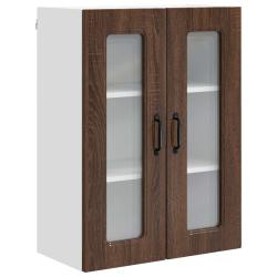 Armoire de cuisine rectangulaire moderne rangement spacieux 60 x 31 x 80 cm en bois d'ing&eacute;nierie ch
