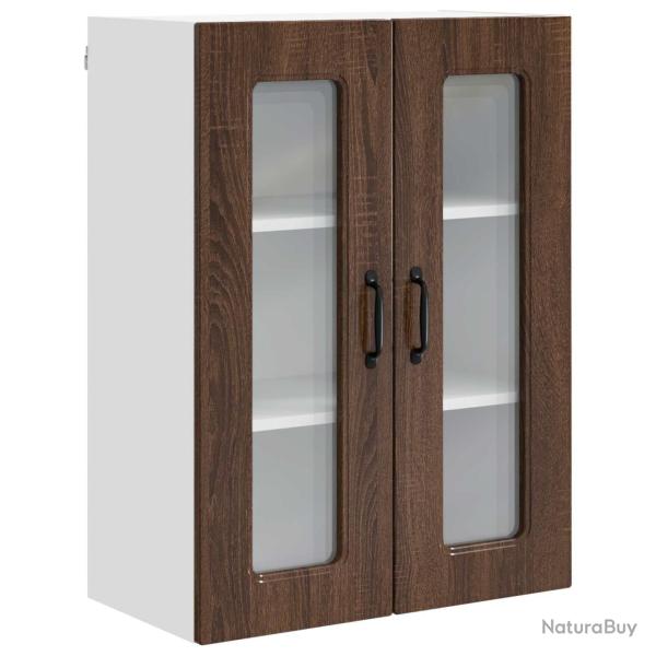 Armoire de cuisine rectangulaire moderne rangement spacieux 60 x 31 x 80 cm en bois d'ing�nierie ch